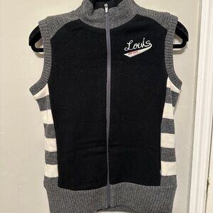 Louis Women's Black and Gray Vest
